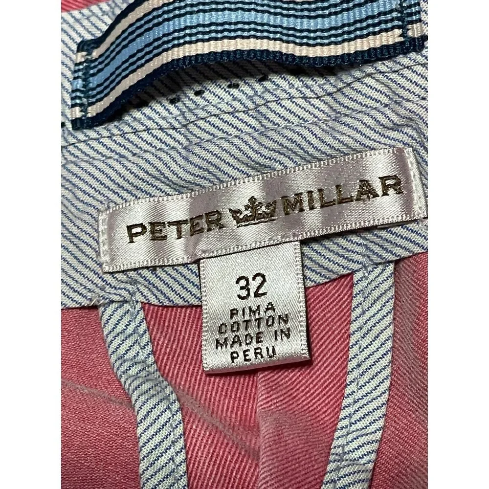 Peter Millar Men's Shorts Red Size 32‎